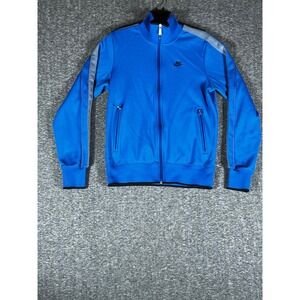 Nike Sportswear Track‎ Jacket Full Zip Blue Gray Athletic Men Sz S